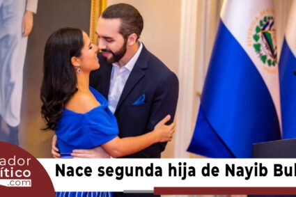 Presidente Bukele anuncia el nacimiento su segunda hija.