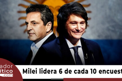 6 de cada 10 encuestas dan la ventaja a Javier Milei sobre Massa