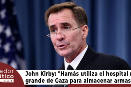 Casa Blanca: “Hamás utiliza el hospital más grande de Gaza para almacenar armas y apoyar operaciones”.